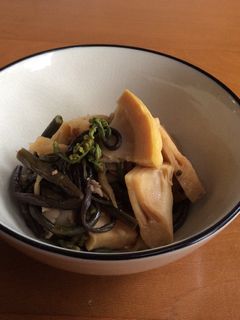 たけのことワラビの煮物-レシピのメイン写真