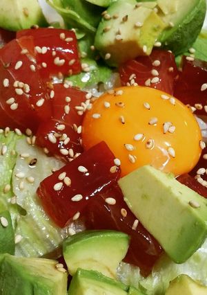 簡単♪時短マグロアボカド丼＊-レシピのメイン写真