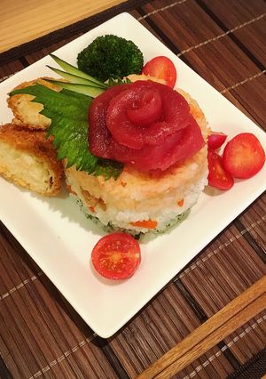 寿司ケーキ-レシピのメイン写真