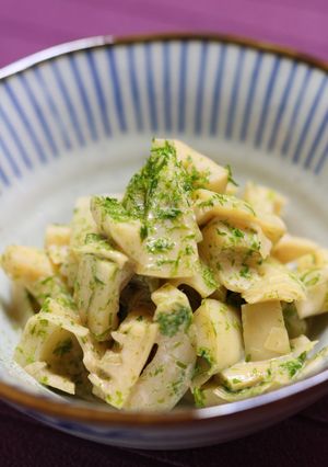 淡竹（はちく）の醤油マヨ和え　青のり風味-レシピのメイン写真