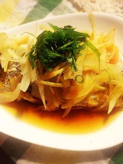 新玉サッパリダレに鯵の塩焼きを漬けて-レシピのメイン写真