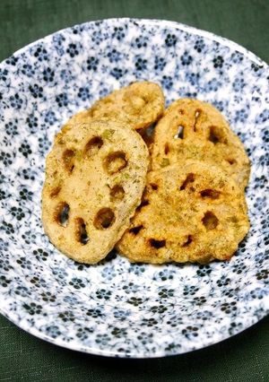 簡単！蓮根のほんだし茶葉天(カテキン)-レシピのメイン写真