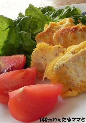 サラダチキンで簡単ピカタ-レシピのメイン写真