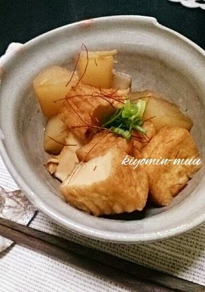 大根と絹揚げの生姜煮♪-レシピのメイン写真