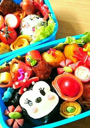 キャラ弁♡ツムツムミニーちゃん♪-レシピのメイン写真