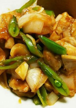 鶏もも肉と玉ねぎのケチャップ炒め-レシピのメイン写真
