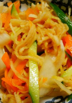 簡単!副菜に♪切り干し大根と野菜の酢の物-レシピのメイン写真