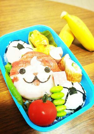ジバニャンとサッカーボール弁当-レシピのメイン写真