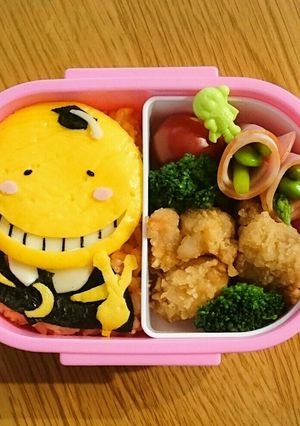 殺せんせー 簡単オムライス キャラ弁-レシピのメイン写真