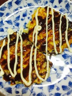 材料二つで簡単お好み焼き?-レシピのメイン写真