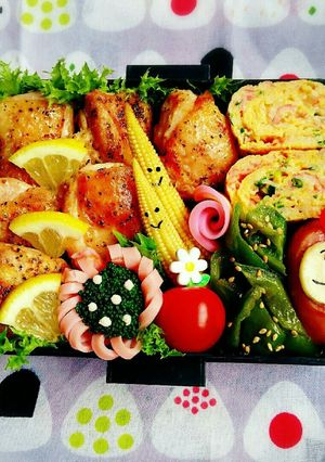 レモンバターチキン のお弁当-レシピのメイン写真