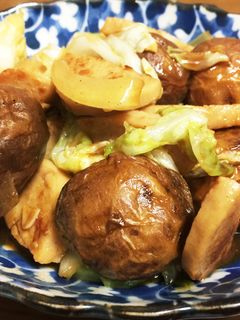 新じゃがと春キャベツの甜麺醤炒め-レシピのメイン写真