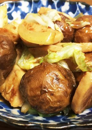 新じゃがと春キャベツの甜麺醤炒め-レシピのメイン写真