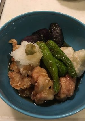 鶏となすびの揚げびたし-レシピのメイン写真