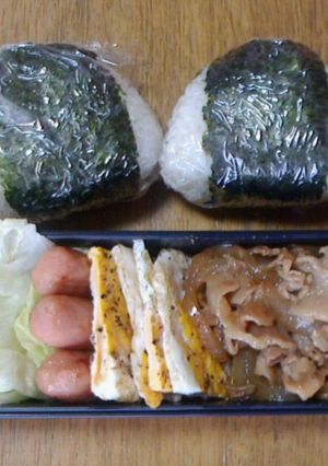 ★フライパン1個で豚の生姜焼き弁当★-レシピのメイン写真