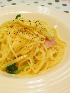 豆乳カルボナーラ-レシピのメイン写真