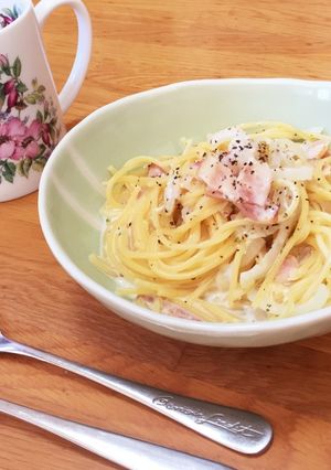 15分で完成！簡単ニンニククリームパスタ-レシピのメイン写真