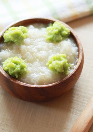 【離乳食初期】グリンピースと魚のお粥-レシピのメイン写真