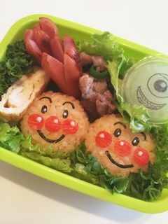 twinアンパンマン弁当-レシピのメイン写真