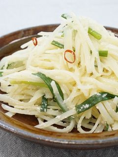 明太子入りじゃがいもの細切り炒め-レシピのメイン写真
