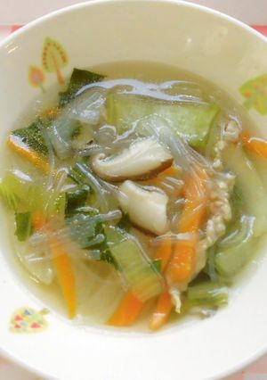 中華スープ　給食-レシピのメイン写真