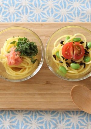 夏に!簡単冷製TKP(たまごかけパスタ)-レシピのメイン写真