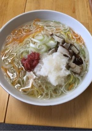 さっぱり!梅にゅうめん-レシピのメイン写真