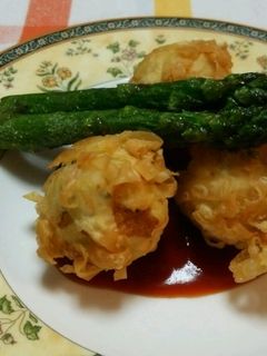 はんぺんとエビ・シュウマイの皮で揚げ物-レシピのメイン写真