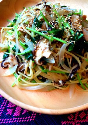 麺つゆで簡単！ツナと三つ葉の和風パスタ☆-レシピのメイン写真