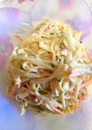 簡単な生ズッキーニとツナのスパサラダ-レシピのメイン写真