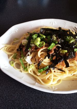 ＊簡単＊ 塩昆布とツナで納豆スパゲッティ-レシピのメイン写真