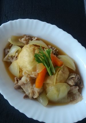 煮くずれ心配なし!きつね肉じゃが♪-レシピのメイン写真