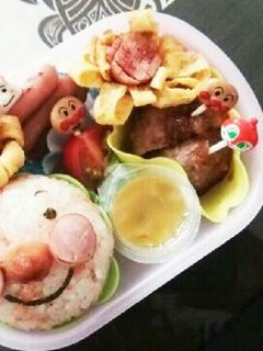 #幼稚園年少さんのアンパンマン弁当-レシピのメイン写真