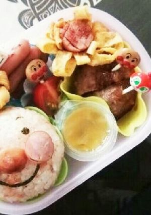 #幼稚園年少さんのアンパンマン弁当-レシピのメイン写真
