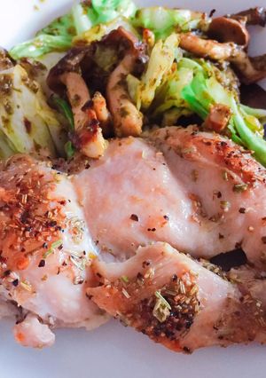 鶏肉のソテー〜ジェノベ野菜添え〜-レシピのメイン写真