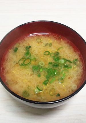 シャキシャキ☆アルファルファのお味噌汁-レシピのメイン写真