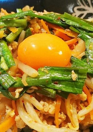 簡単&激旨！ひき肉とキムチのビビンバ丼♪-レシピのメイン写真