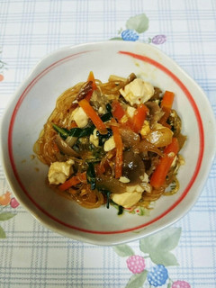 簡単♪すき焼き風ニラ玉春雨☆-レシピのメイン写真