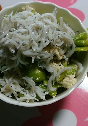 そら豆と豆腐の和え物-レシピのメイン写真