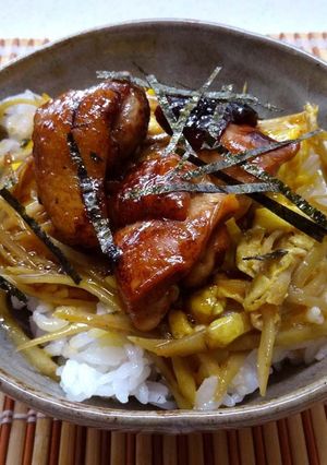 ラカントSで簡単「照り焼き丼」-レシピのメイン写真