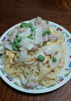 卵のクリームパスタ-レシピのメイン写真