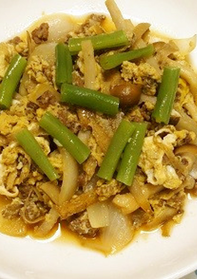 豚そぼろ玉子とじ-レシピのメイン写真