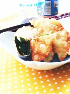 材料2つ*超簡単ツナとニラの揚げ餃子★-レシピのメイン写真