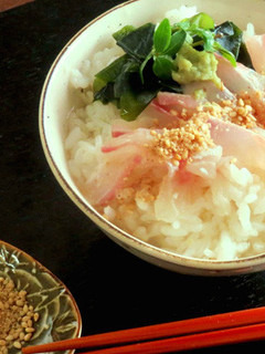 昆布じめ鯛の茶漬け風~ごま風味-レシピのメイン写真