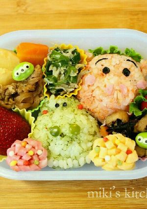 レックス＆ハムのキャラ弁♪ツムツムver-レシピのメイン写真