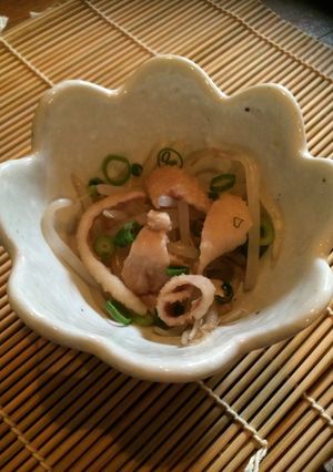 時短！簡単！鶏皮ポン酢+野菜スープ☆-レシピのメイン写真