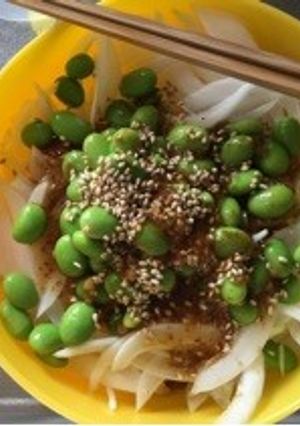 旨‼️新タマと枝豆のさっぱりサラダ-レシピのメイン写真
