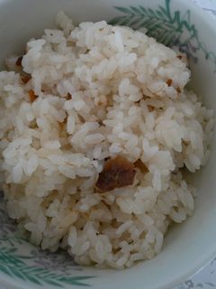 炊飯器で炊くだけ!梅おこわ☆-レシピのメイン写真