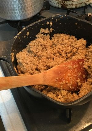 グルテンバーガーのそぼろ（菜食）-レシピのメイン写真