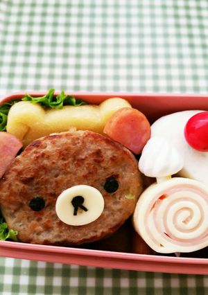 リラックマ弁当に茶色いこぐま♪栄養士ママ-レシピのメイン写真